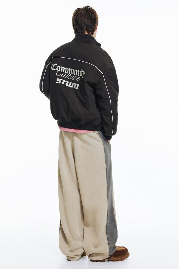 Çizgili jogger eşofman altı - 5