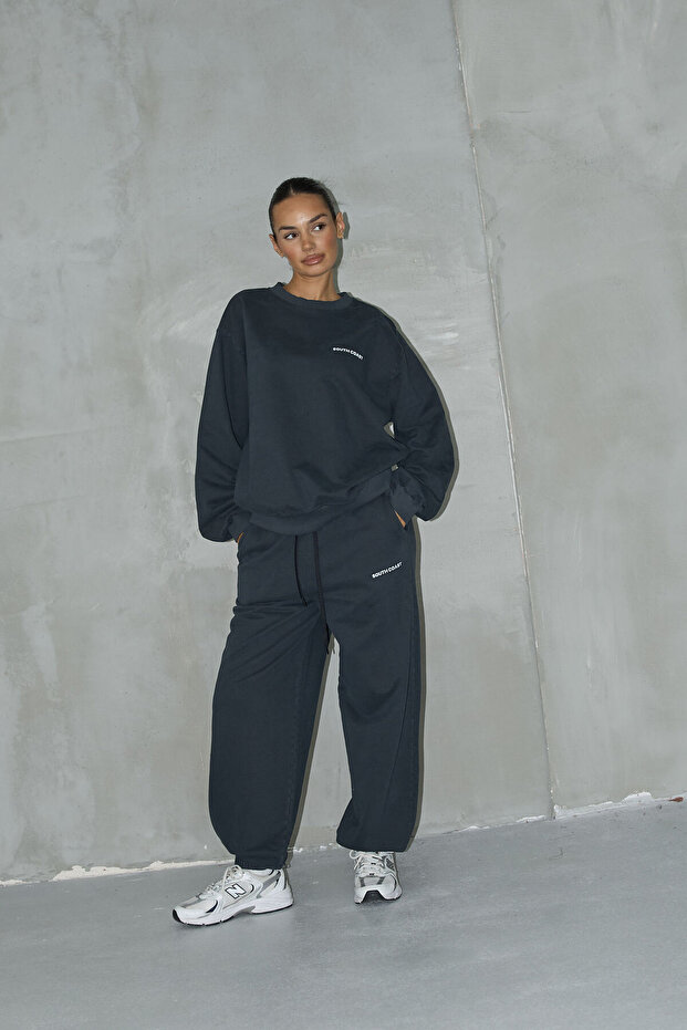 Basic Sweatshirt Ve Jogger Pantolon Takım - 1