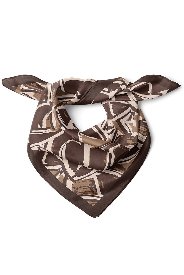 Modern Abstract Graphic Pattern Scarf Bandana 50X50 cm