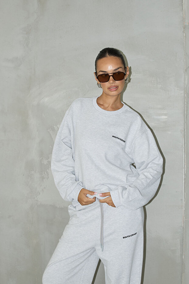 Basic Sweatshirt Ve Jogger Pantolon Takım - 1