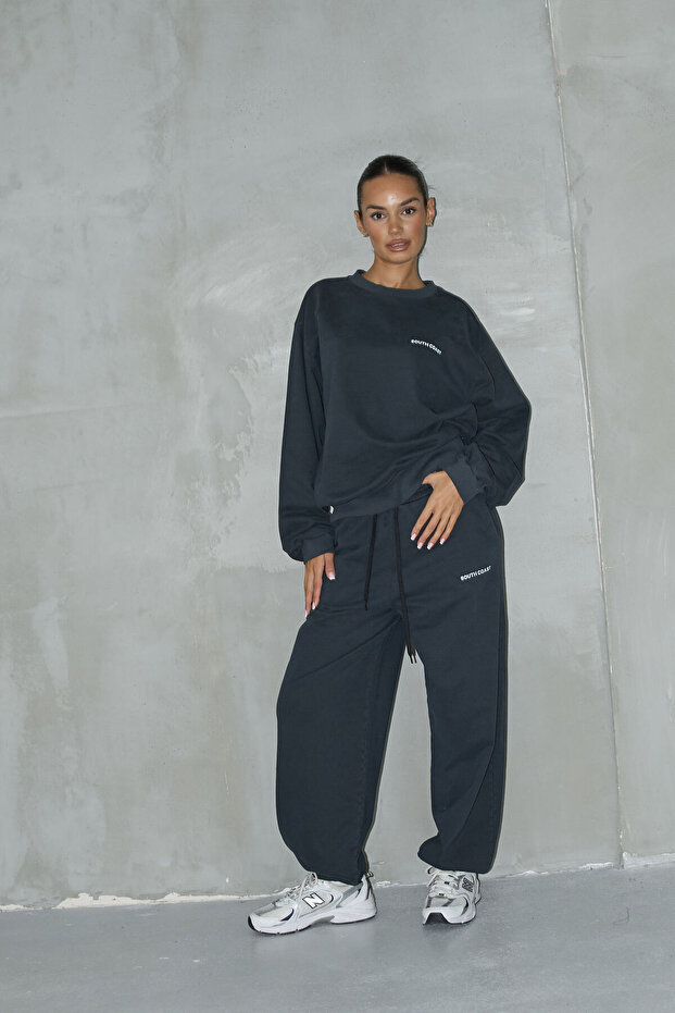 Basic Sweatshirt Ve Jogger Pantolon Takım - 3