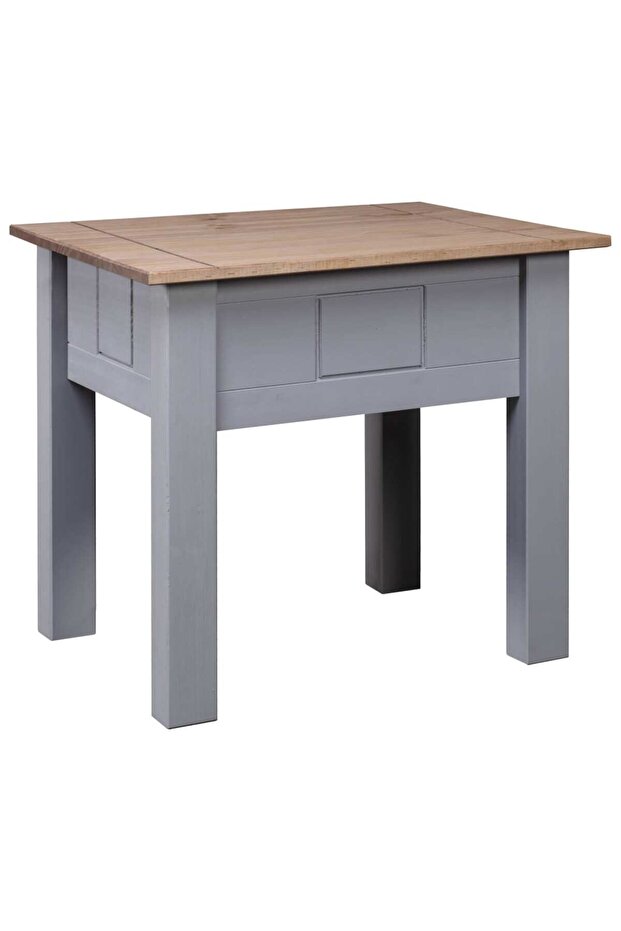 Nightstand Grey 50.5x50.5x52.5 cm Pine Panama Range