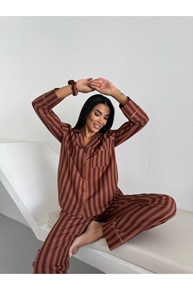 VELORA STRİPE- COCOA - 2