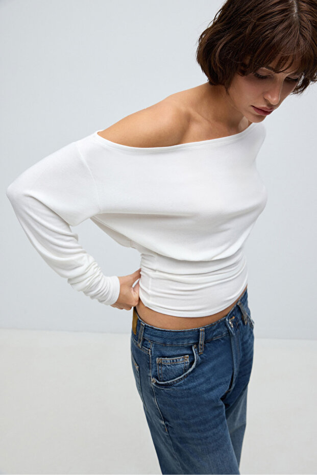 Ellen 90's Triko Bluz - 2