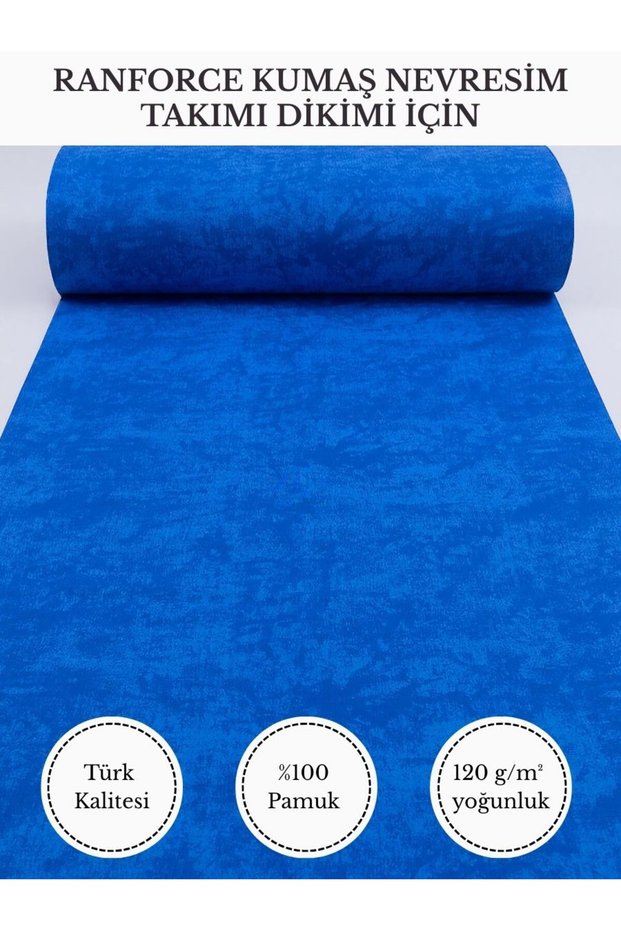 Ranforce Fabric for Sewing Duvet Covers – 100% Cotton, 240 cm × 100 Cm, Marble Pattern V-77