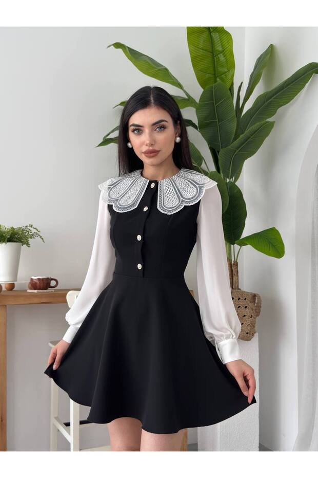 Bebe Yaka Elbise - 4