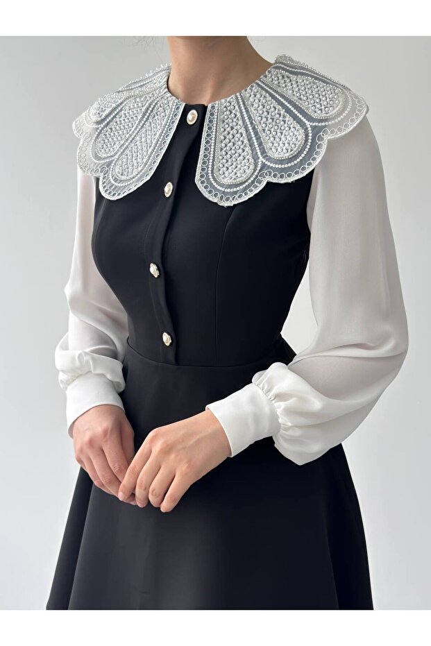 Bebe Yaka Elbise - 2