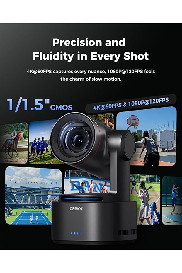 Tail 2 PTZR NDI Camera 4K@60FPS, Pro AI Tracking, Live Streaming, Conference, Live Events. - 3