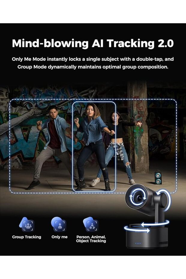 Tail 2 PTZR NDI Camera 4K@60FPS, Pro AI Tracking, Live Streaming, Conference, Live Events. - 4