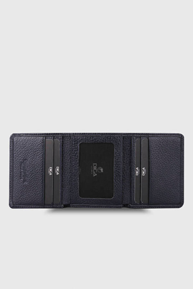 829 Model Gerçek Deri Lacivert Cüzdan - 3