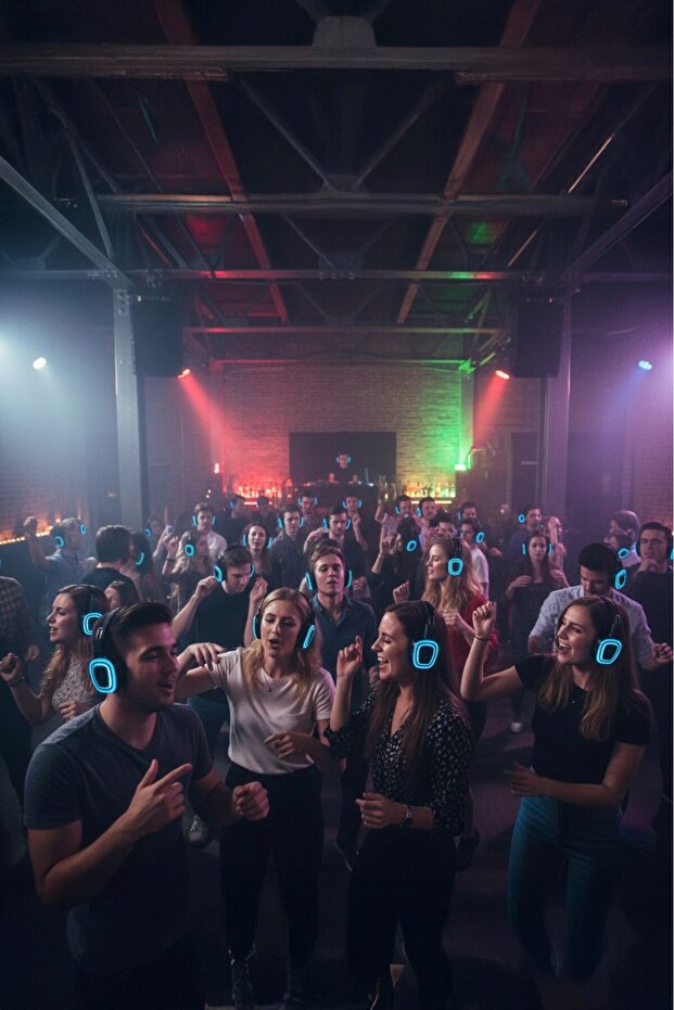 50-Piece Silent Party Headphone Set