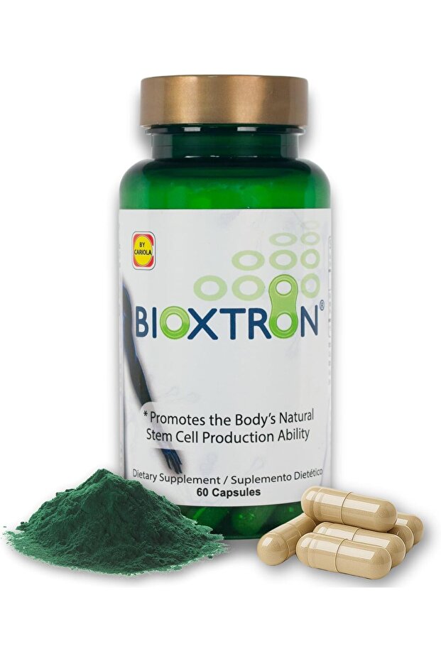 Natural Stem Cell Supplement Capsules - Blue Green Algae, Spirulina, Energy Support - 60 Ca