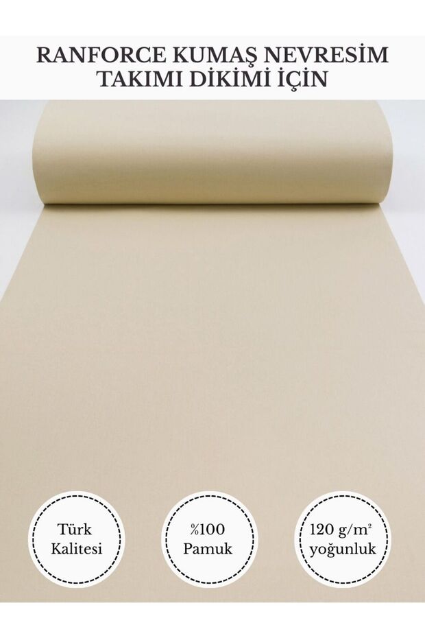 Ranforce Fabric for Quilt Sewing – 100% Cotton, 240 cm × 100 Cm, Plain Dyed V-8