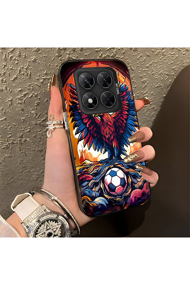 حافظة متوافقة مع هاتف Xiaomi Poco X7 5G، حافظة صلبة مضادة للسقوط، نمط النسر - 1