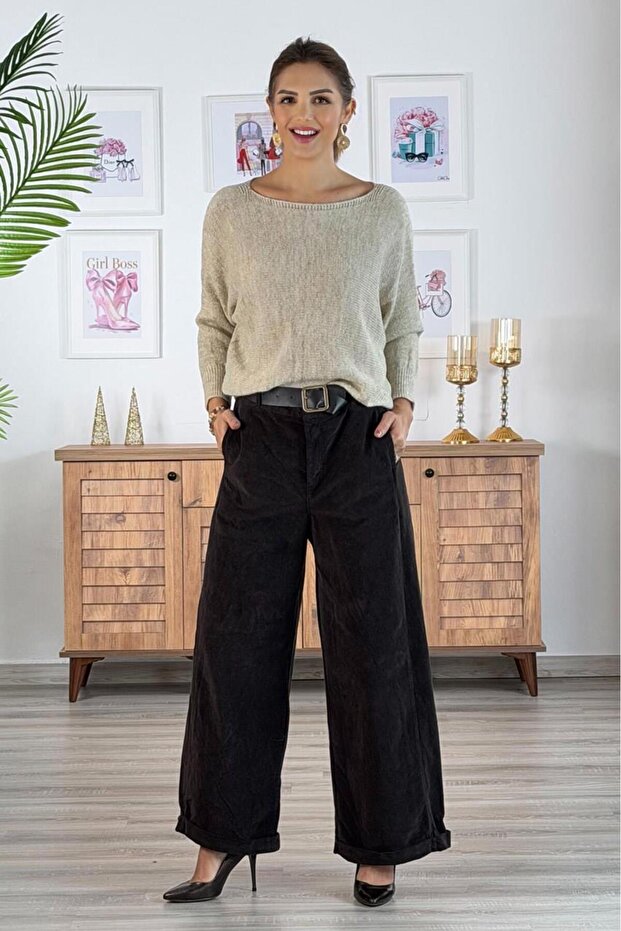 Brown Italian Velvet Trousers