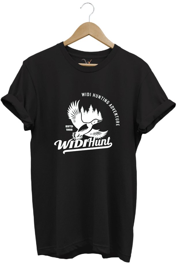 Hunting Hunting Duck Hunting Printed Adventure 100% Cotton Regular Fit Crew Neck Unisex T-Shirt