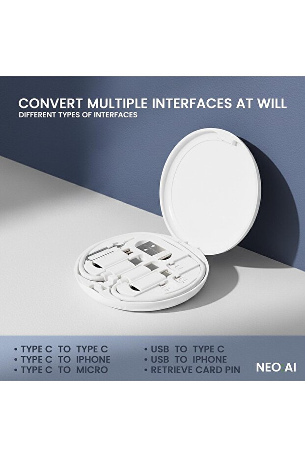 كابل بيانات NEO AI KY1008 من النوع C USB - 6