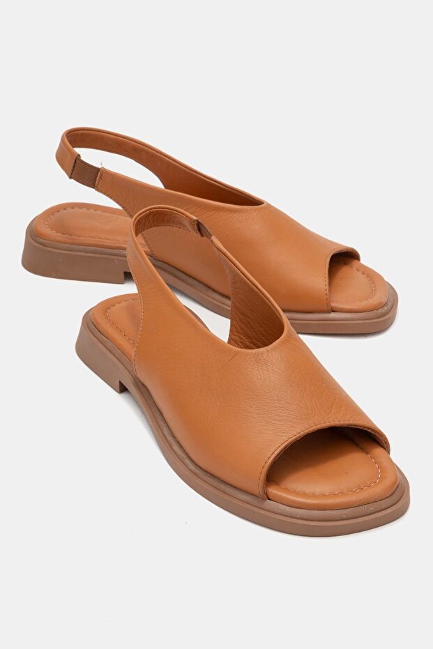 Seymour Women's Genuine Leather Sandals Brown