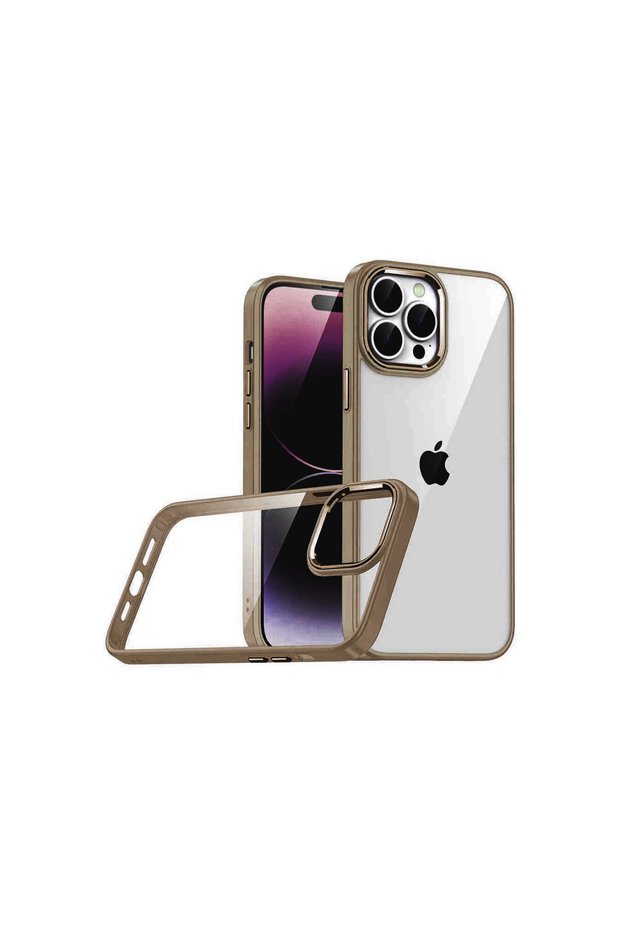 iPhone 15 Pro Max Camera Lens Protected Edges Colorful Transparent Slim Soft Design Case