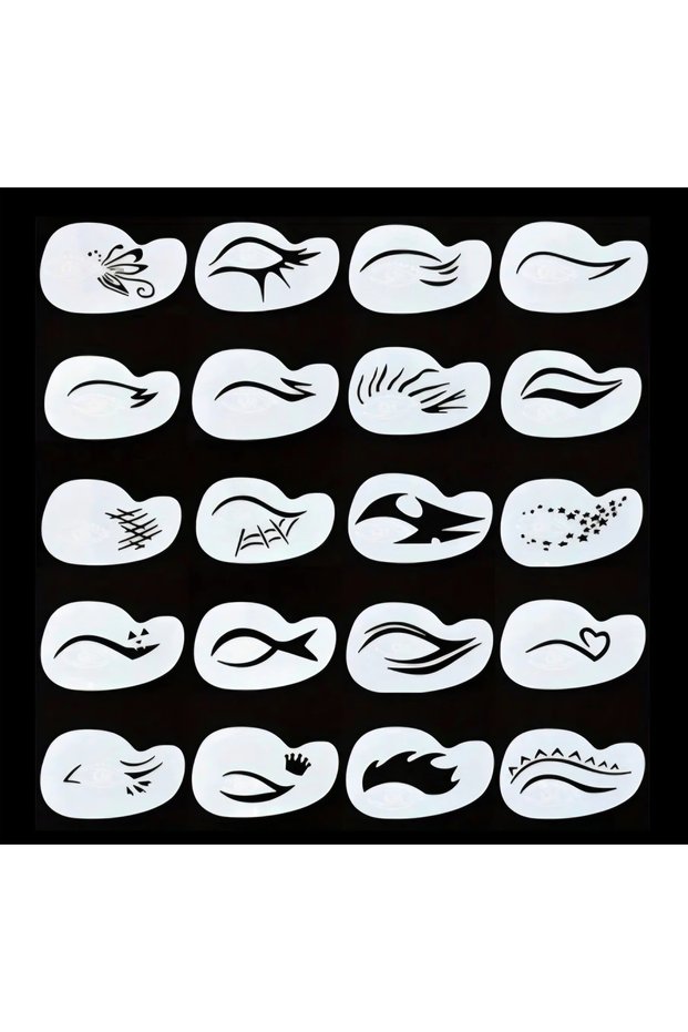 Eyebrow Shaping Template Set – 20 Models for Natural and Symmetrical Eyebrows