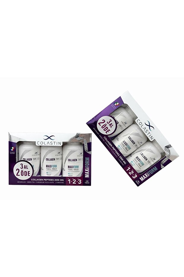 Maxiform Collagen 1-2-3 Slimming Support Appetite Control Diet Product | 360Tablet X2 Ad.