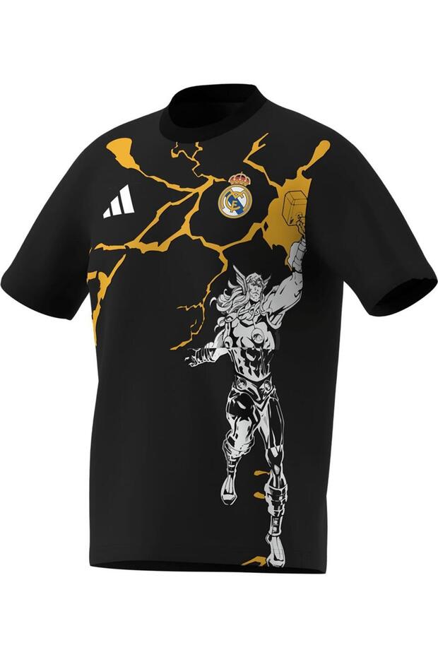 تي شيرت رجالي أسود REAL MARVEL TEE KB4397