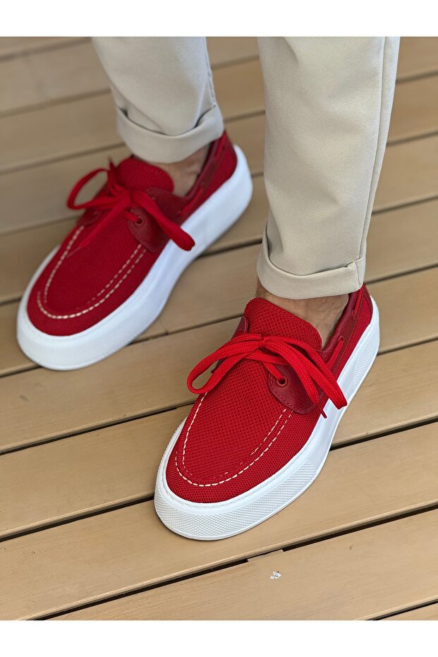 Ch2602 - Knitwear Men's Shoes Red