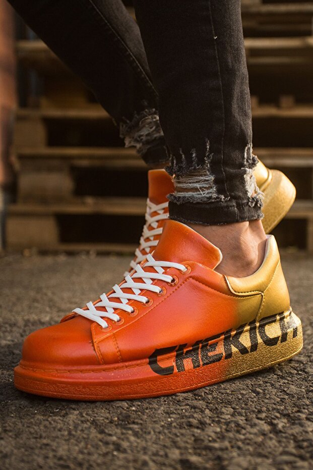 Ch254 - Cbt Pittura Men's Shoes 433 Orange / Yellow