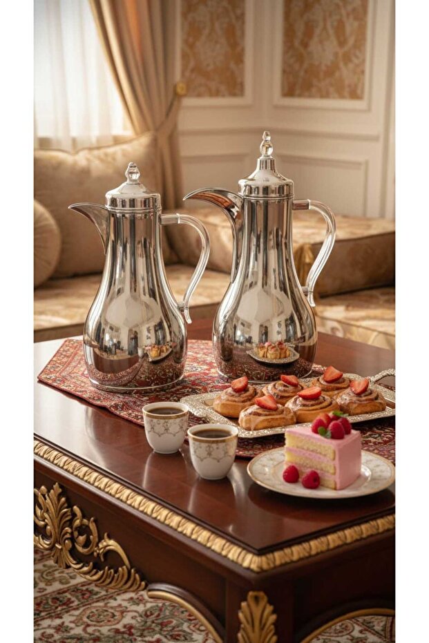 طقم ترامس شاي و قهوة .