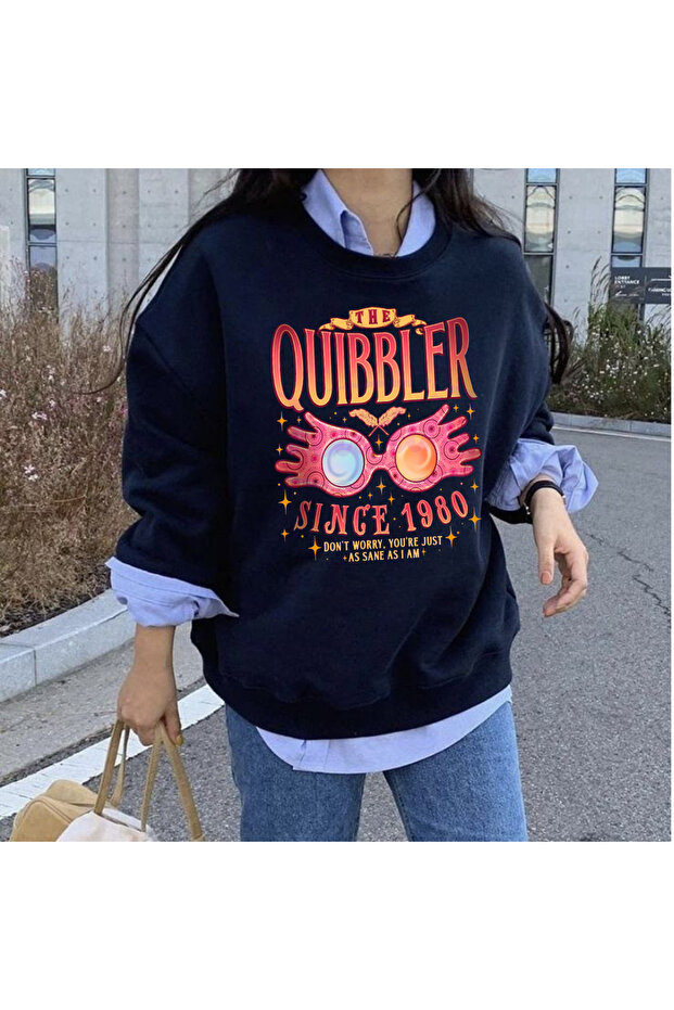 سويت شيرت The Quibbler مطبوع برقبة دائرية و3 خيوط