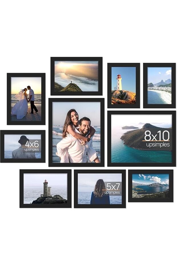 10 Pack Picture Frames Collage Wall Decor - 1