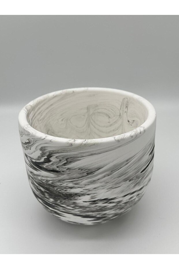 Mermer Görünümlü Saksı - 3