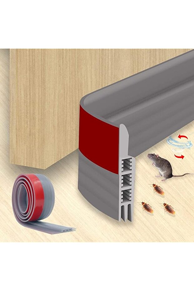 Door Draft Stopper, Under Door Draft Blocker Door Seal, Adjustable Door Sweeps Adhesive Wat