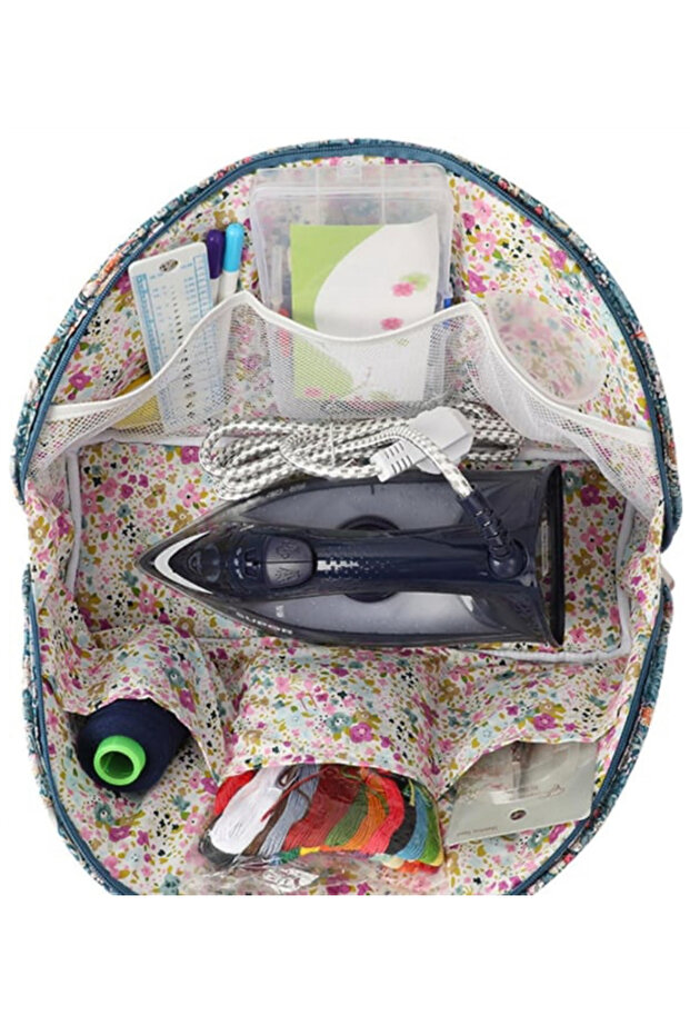 Patchwork Patterned (Butterfly) Knitted Bag - 8