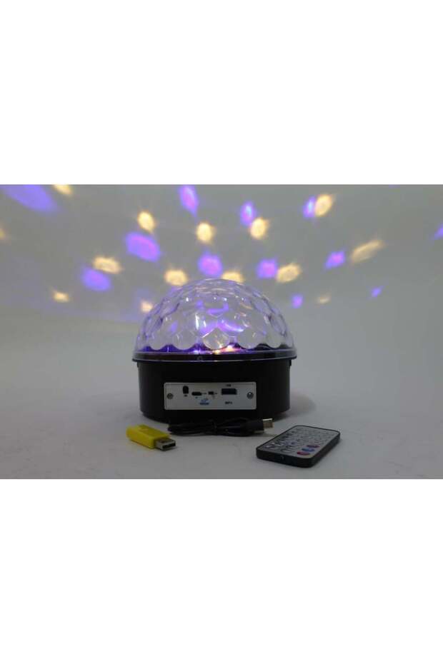 سماعة بلوتوث شحن لاسلكي مع اضائة LED كريستال - 3