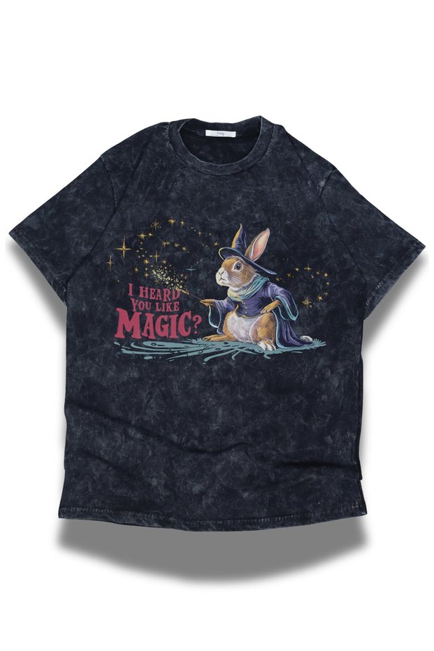 Unisex I Hard You Like Magic Written Washable T-Shirt, Oversized Chappell Roan Themed Retro T-Shirt
