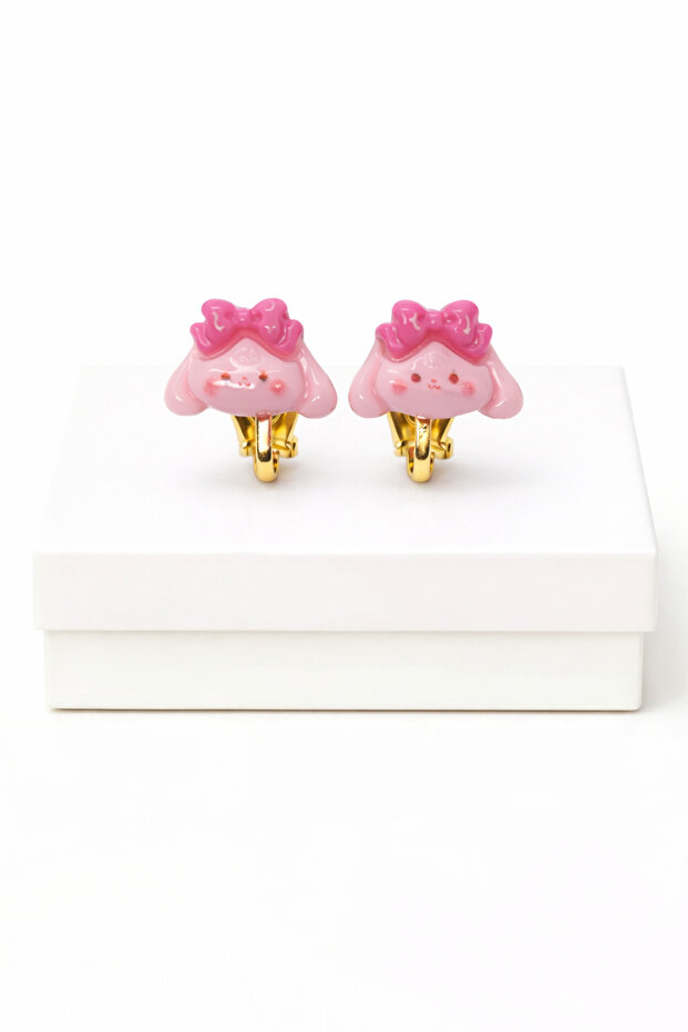 Non-Pierced Earrings for Children with Baby Cat Design Suitable for Children Without Pierced Ears