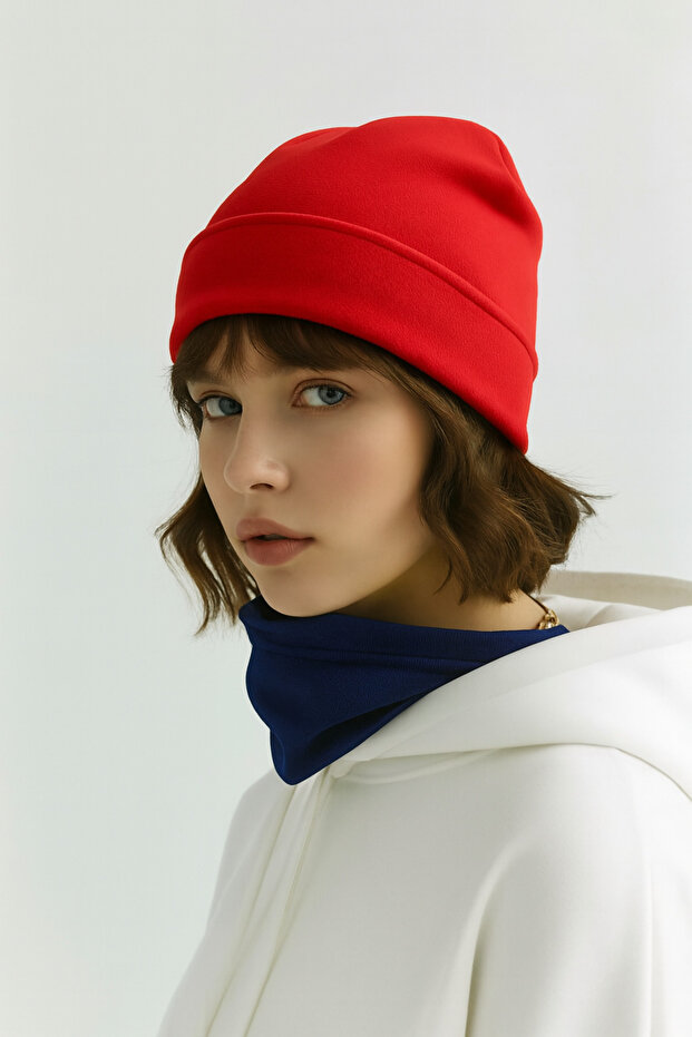 قبعة بولار - حمراء - 3