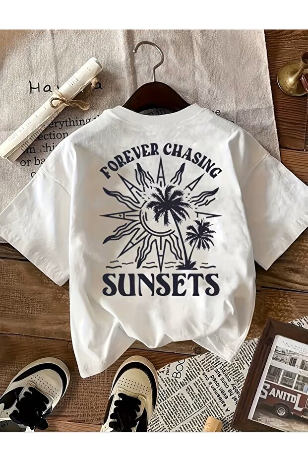 Coconut Tree Creative Pattern Print T-Shirt - 2