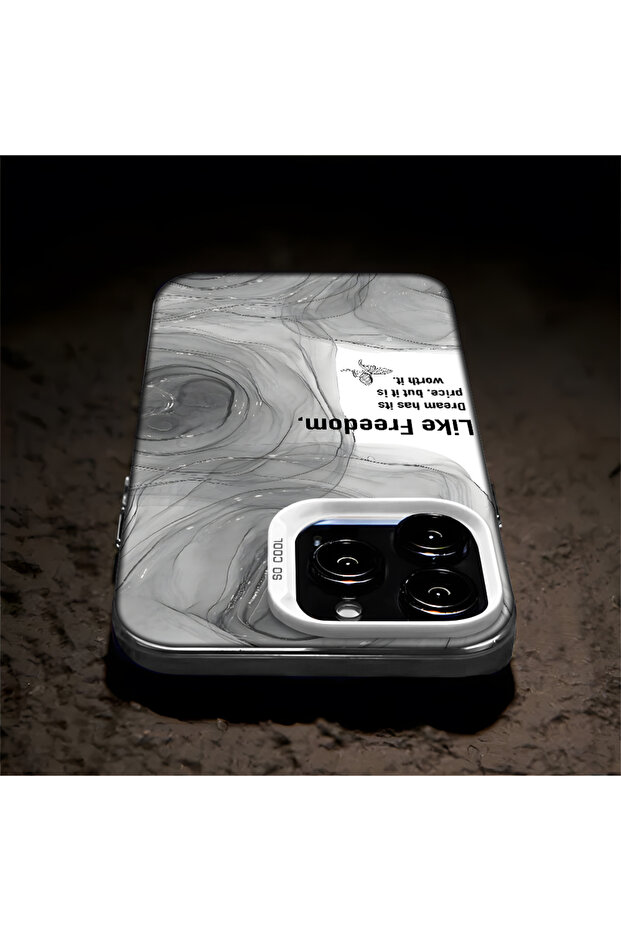 حافظة واقية من السيليكون المتوافقة مع هاتف iPhone 16 Pro ذات حافة أكريليك ونمط إبداعي - 7