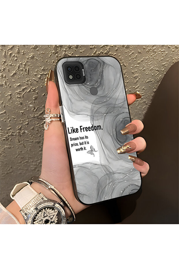 Xiaomi Poco C31 Compatible Silicone Edge Acrylic Back Creative Pattern Protective Case - 4