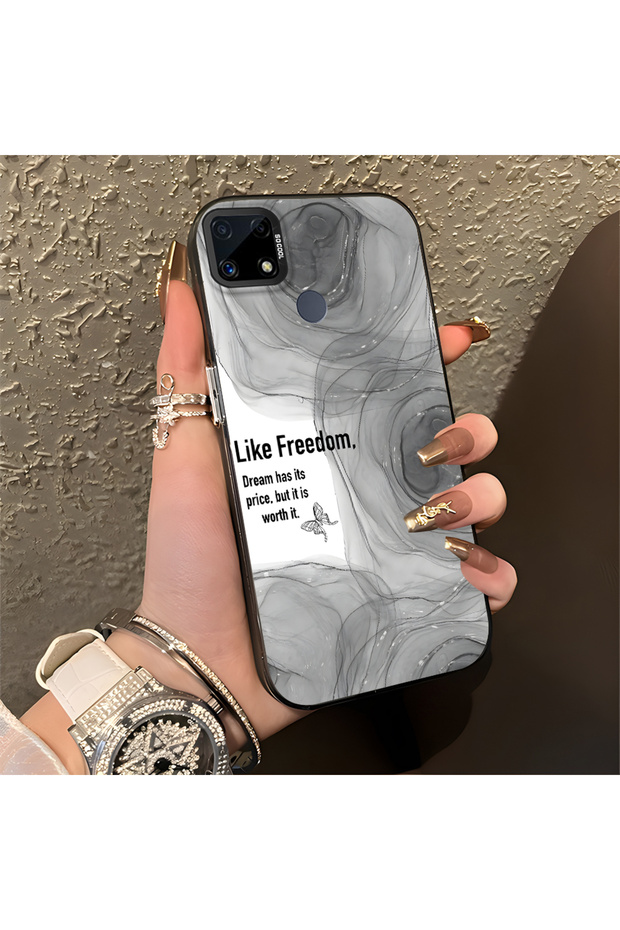 حافظة واقية بنمط إبداعي من السيليكون المتوافق مع هاتف Realme C15 - 4