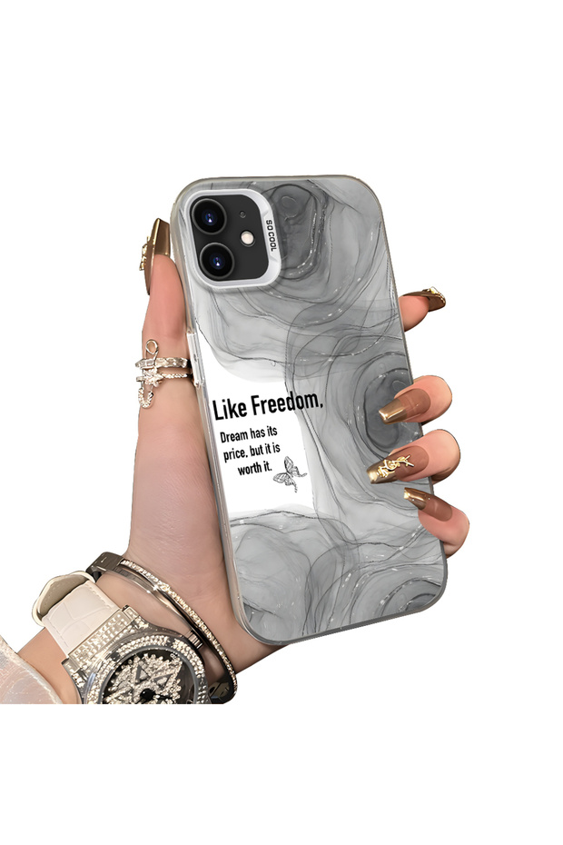 حافظة واقية من السيليكون المتوافقة مع هاتف iPhone 12 ذات نمط إبداعي من الأكريليك - 1