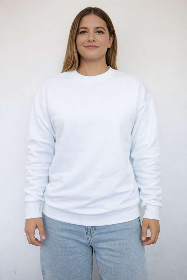 White Unisex Sweatshirt