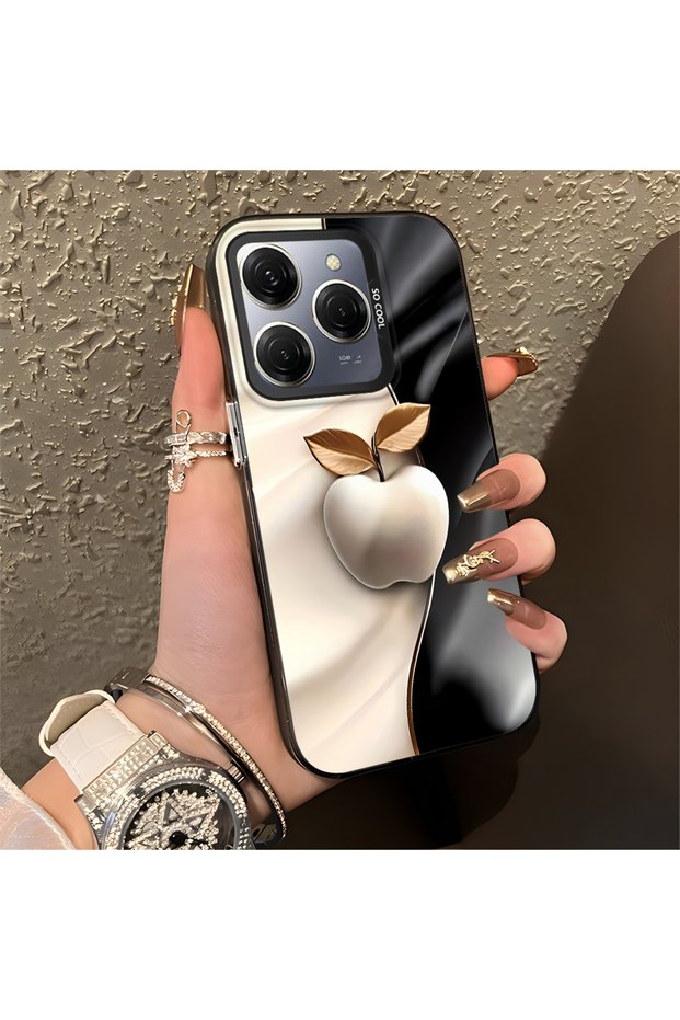 Tecno Spark 20 Pro Compatible Case Hard Shell Anti Fall Phone Case Apple Pattern
