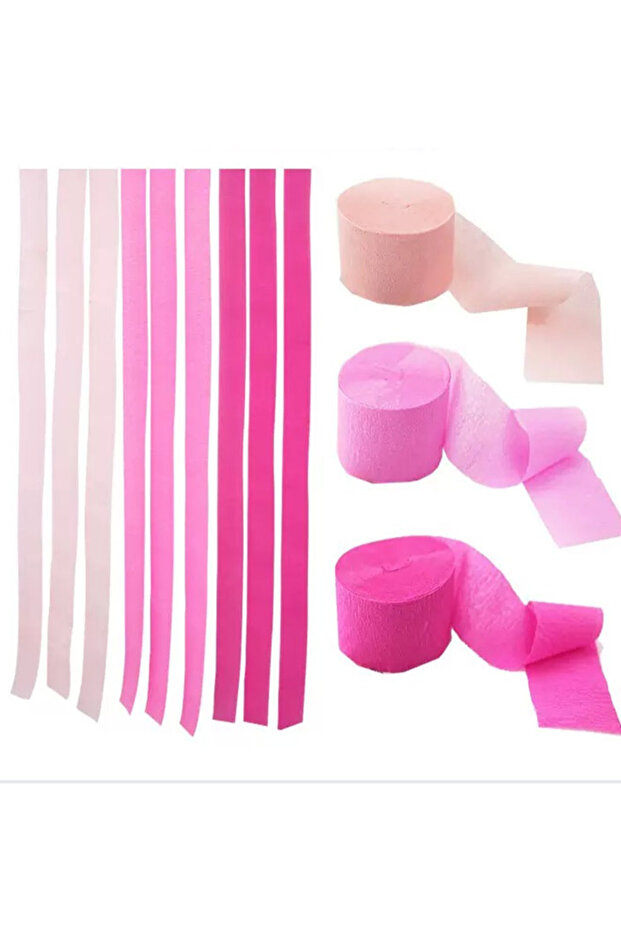3-Piece Assorted Pastel Colour Paper Roll Multicolour