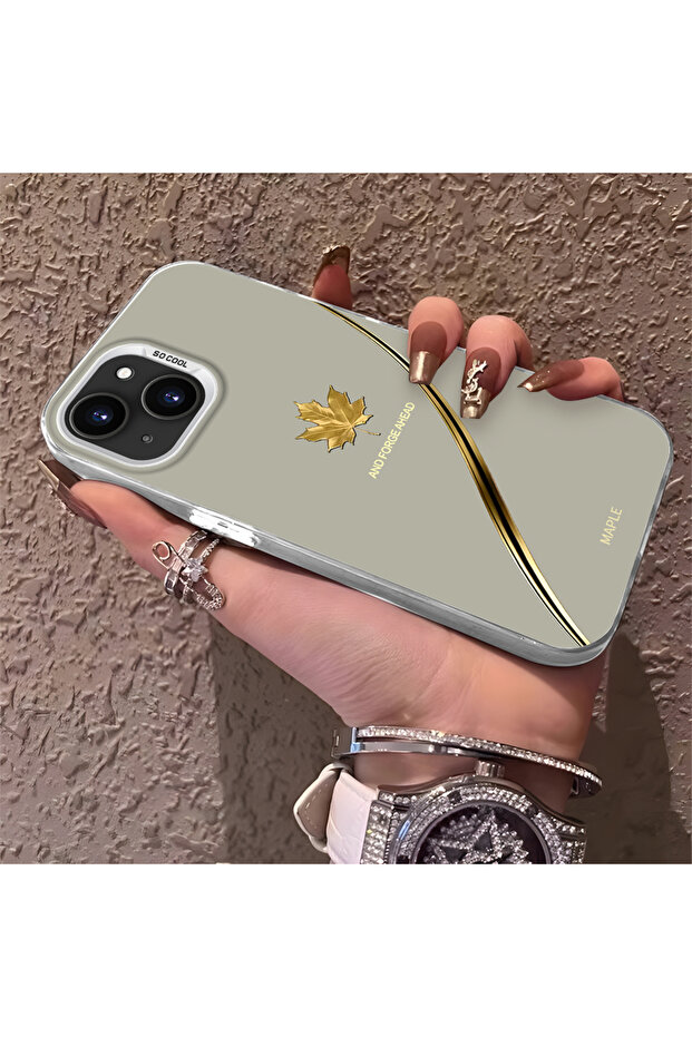 حافظة متوافقة مع هاتف iPhone 14 Plus/15 Plus، حافظة هاتف صلبة مضادة للسقوط بنمط التفاح - 2