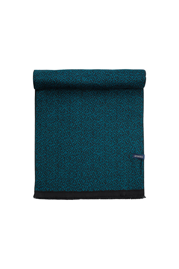 Brown Patterned Scarf - 2