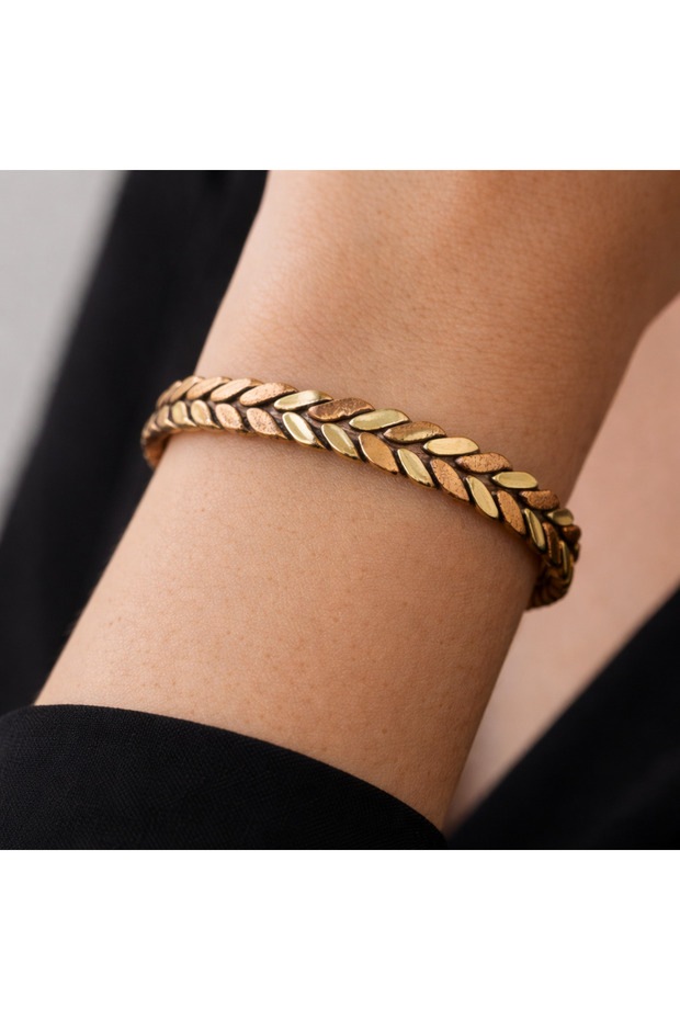 Copper Bracelet Spiral Model Adjustable