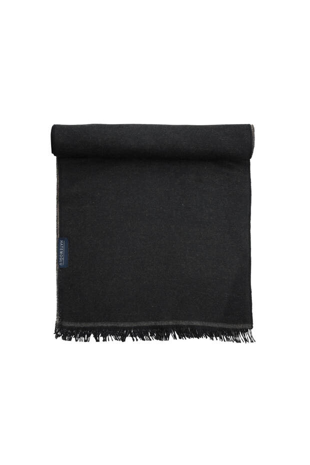 Siyah Çift Taraflı Atkı - 3